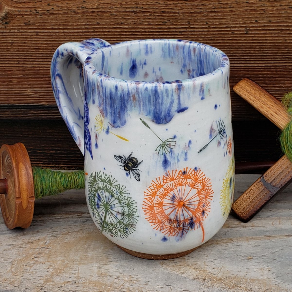 Image of Butterflies, Bees, and Wishpuffs Tall Mug 092023