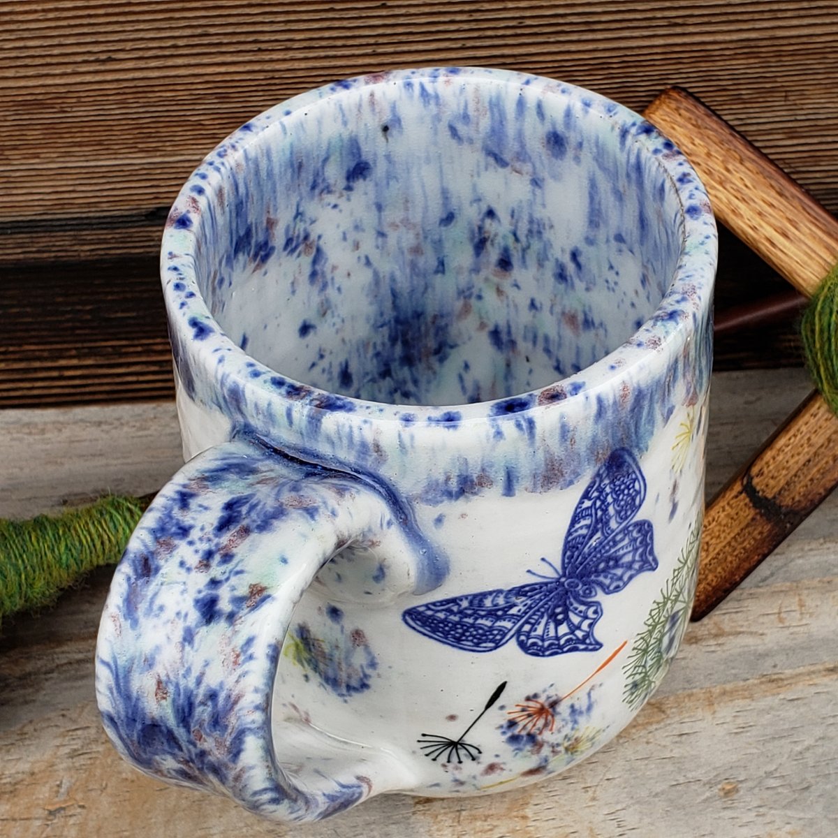 Image of Butterflies, Bees, and Wishpuffs Tall Mug 092023