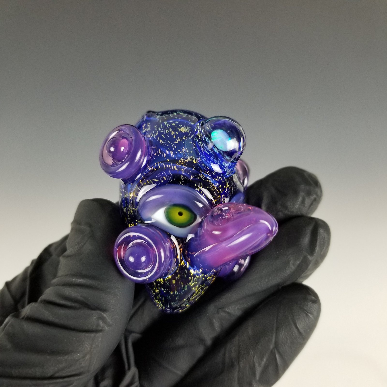 Glass Blown store Totem Bird Pendant