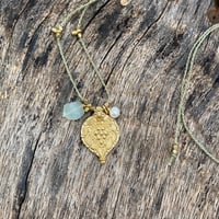 Image 2 of RESERVED Aquamarine & Pearl Amulet