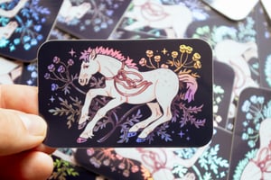 Horse holo sticker
