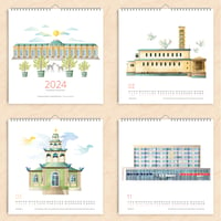 Image 3 of Farbenfroher großer Potsdam-Kalender 2024