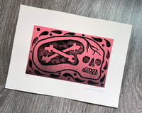 Image of Brain Skull Linoleum