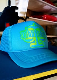 Image 4 of BLUE & GREEN "DIFFERENT" T-shirt + Hat Set 