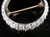 EDWARDIAN 18CT YELLOW GOLD PLATINUM NATURAL DIAMOND CRESCENT BROOCH 1.70CT