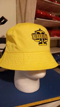 Image 2 of BLACK & YELLOW "DIFFERENT" T-shirt + Hat Set