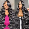 Ciara Jet black body wave wig