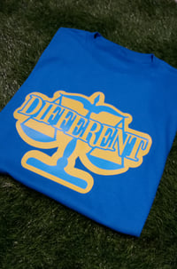 Image 3 of BLUE & YELLOW "DIFFERENT" T-shirt + Hat Set