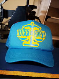 Image 4 of BLUE & YELLOW "DIFFERENT" T-shirt + Hat Set