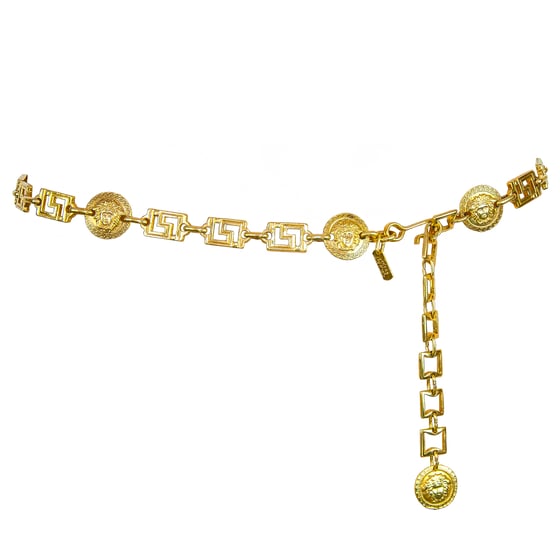Image of Gianni Versace Gold Medusa Chain Belt