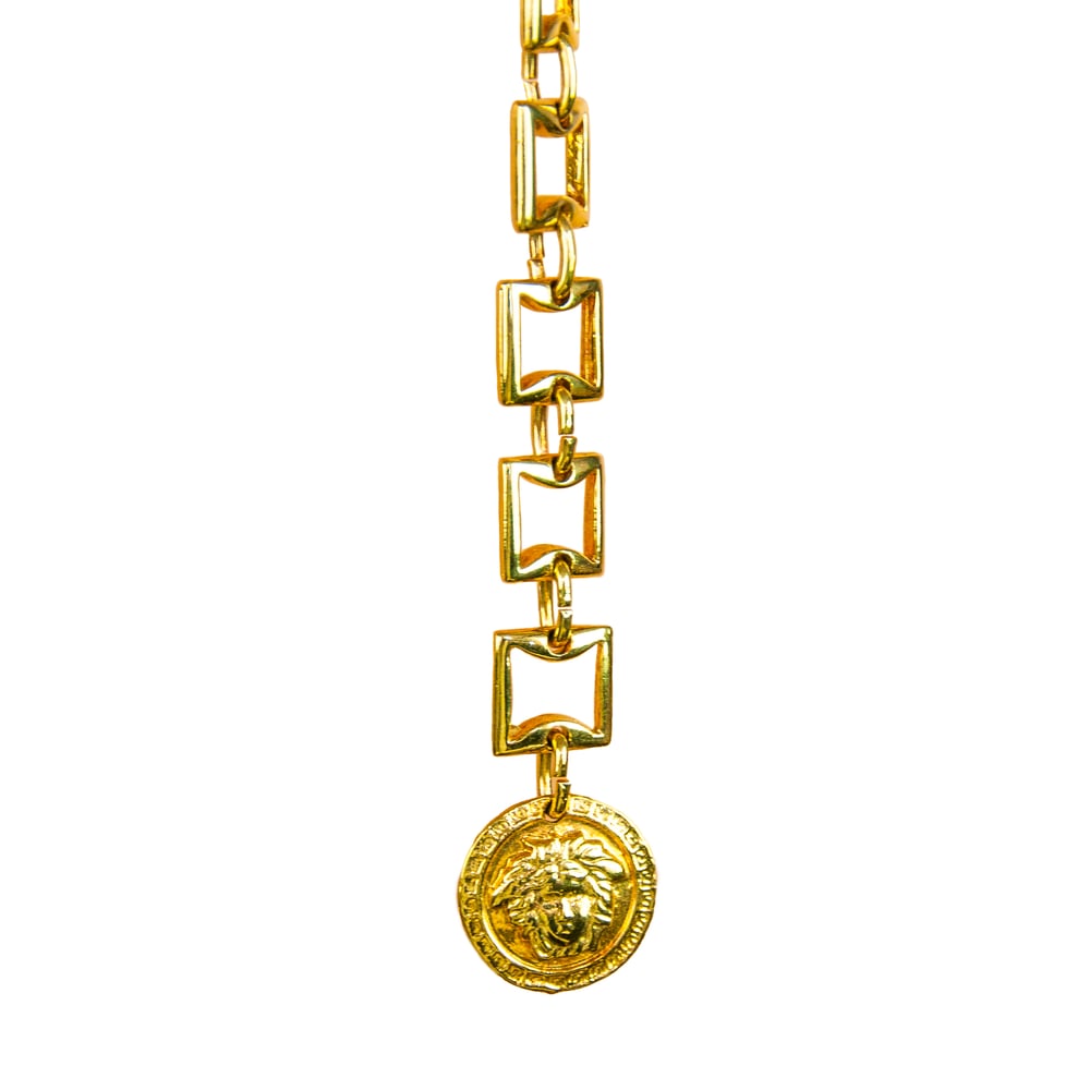 Image of Gianni Versace Gold Medusa Chain Belt
