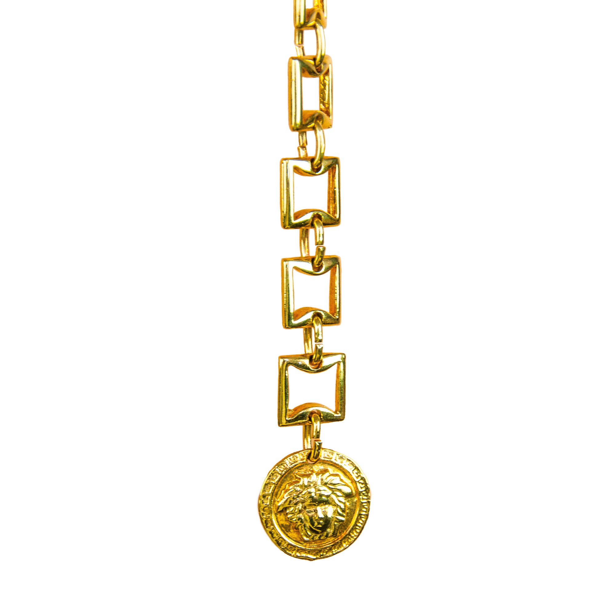 Image of Gianni Versace Gold Medusa Chain Belt