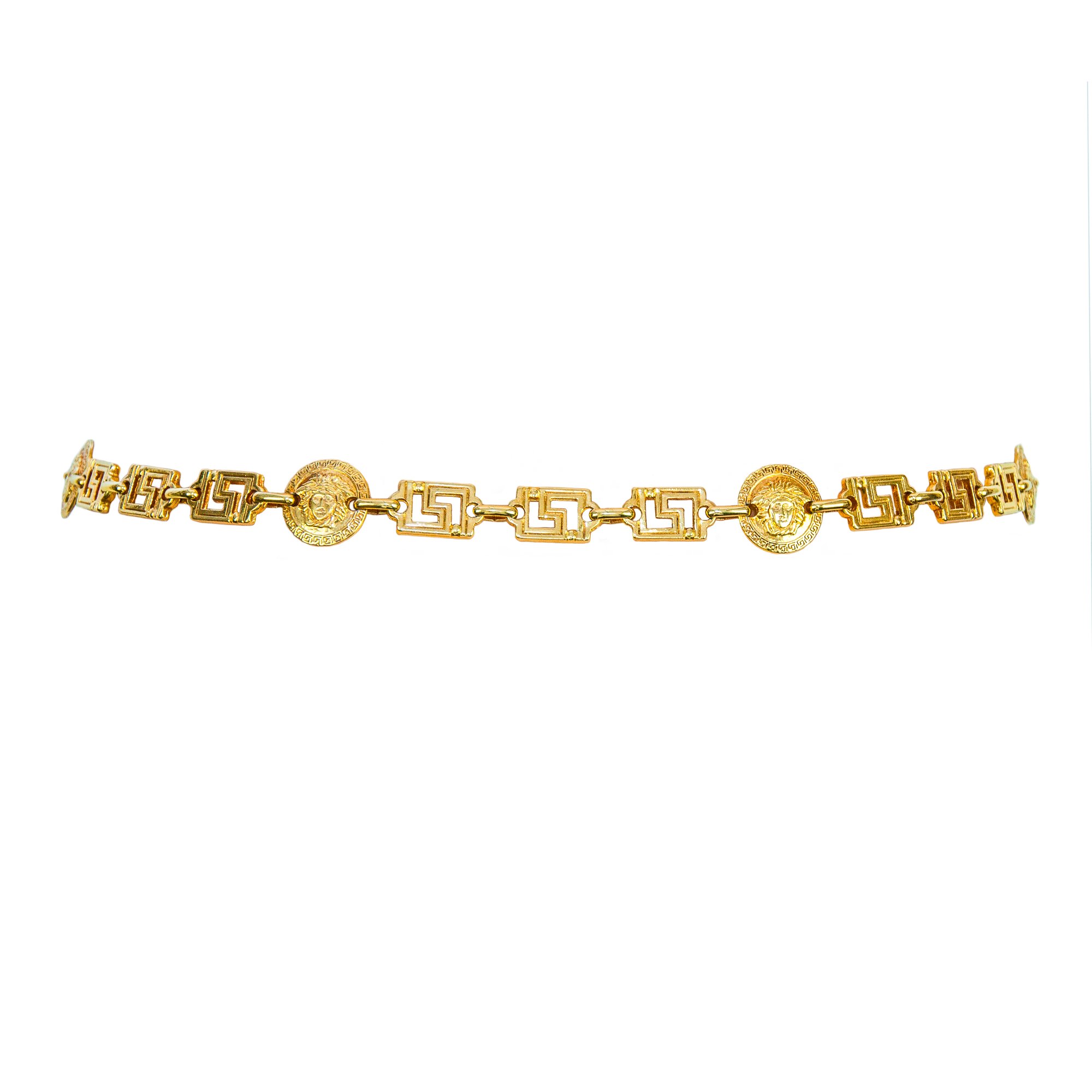 Image of Gianni Versace Gold Medusa Chain Belt