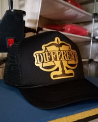 Image 2 of "DIFFERENT" ⚖️ TRUCKER HATS "BLACK/GOLD" & "BURGUNDY/GOLD"