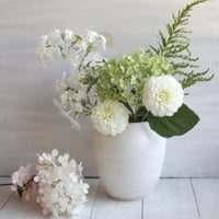 Image 1 of Simple Modern Matte White Vase, Handcrafted Pottery, Made in USA