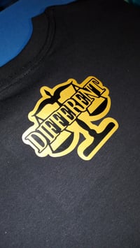 Image 2 of BLACK/GOLD "DIFFERENT"⚖️ TSHIRT 