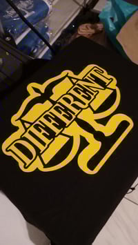 Image 3 of BLACK/YELLOW "DIFFERENT"⚖️ TSHIRT
