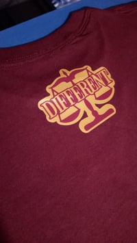 Image 2 of BURGUNDY/GOLD "DIFFERENT"⚖️ TSHIRT