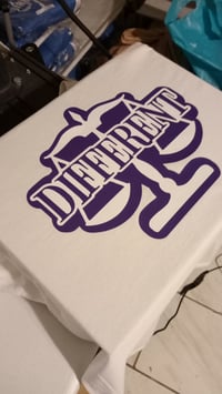 Image 2 of PURPLE/WHITE "DIFFERENT"⚖️ TSHIRT