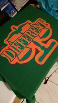 Image 1 of GREEN/ORANGE "DIFFERENT"⚖️ TSHIRT