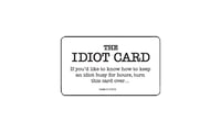 idiot card - C0001