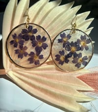 Image 4 of Verbena on Capiz Shell Earrings