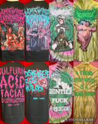 Image of Officially Licensed Emasculated Vituperation/Gorepot BLACK/TIEDYE Artwork Shirts!!