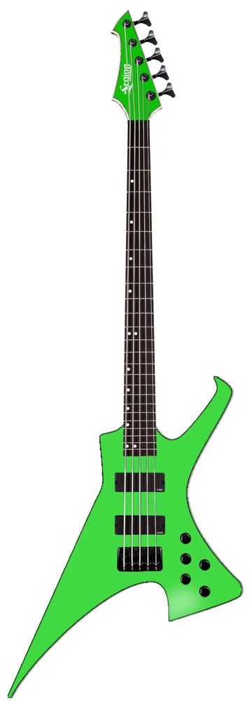 green electric guitar clip art