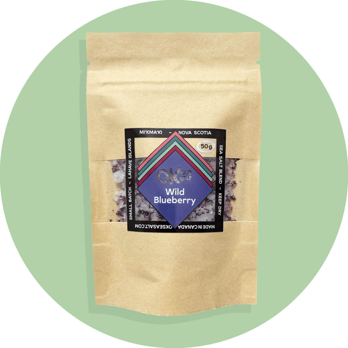 Wild Blueberry Sea Salt OK Sea Salt
