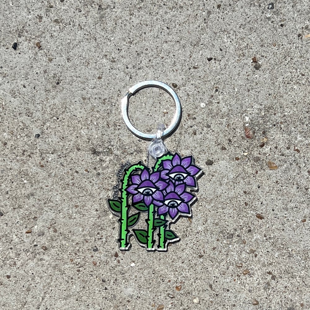 Image of Sad Flowers Keychain