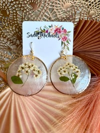 Image 1 of Bridal Wreath on Capiz Shell Earrings