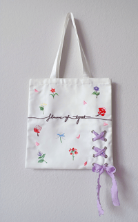 Image 3 of Genshin Impact Flowers of Teyvat Tote Bag