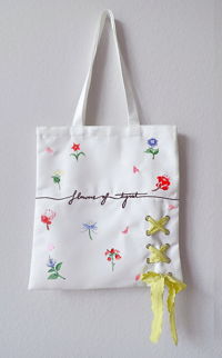 Image 4 of Genshin Impact Flowers of Teyvat Tote Bag