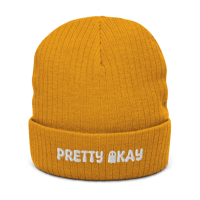 Image 1 of Pretty Okay Ribbed knit beanie