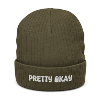 Image 2 of Pretty Okay Ribbed knit beanie