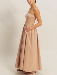Image 1 of  strapless flowy dress