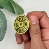 Image 2 of 300 Club Pin: Strength And Accomplishment Pin for Weightlifting Achievements