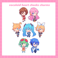 Image 1 of ✧ Vocaloid 'Heart Cheeks' Charms ✧