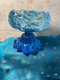 Translucent Blue Candle Holder