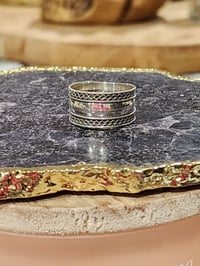 Image 2 of Bali Rope Polished Wide Thumb Ring