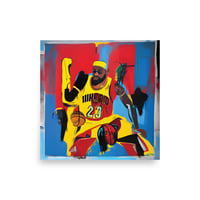 ABSTRACT EXPRESSIONISM LEBRON INSPIRED 001 Print