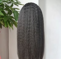 Image 3 of Kinky Straight Headband Wig