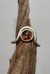 Smokey Quartz Meandering Ring