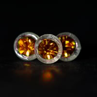 Image 2 of Amber yellow - Barbie style earrings and ring set