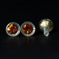 Image 3 of Amber yellow - Barbie style earrings and ring set