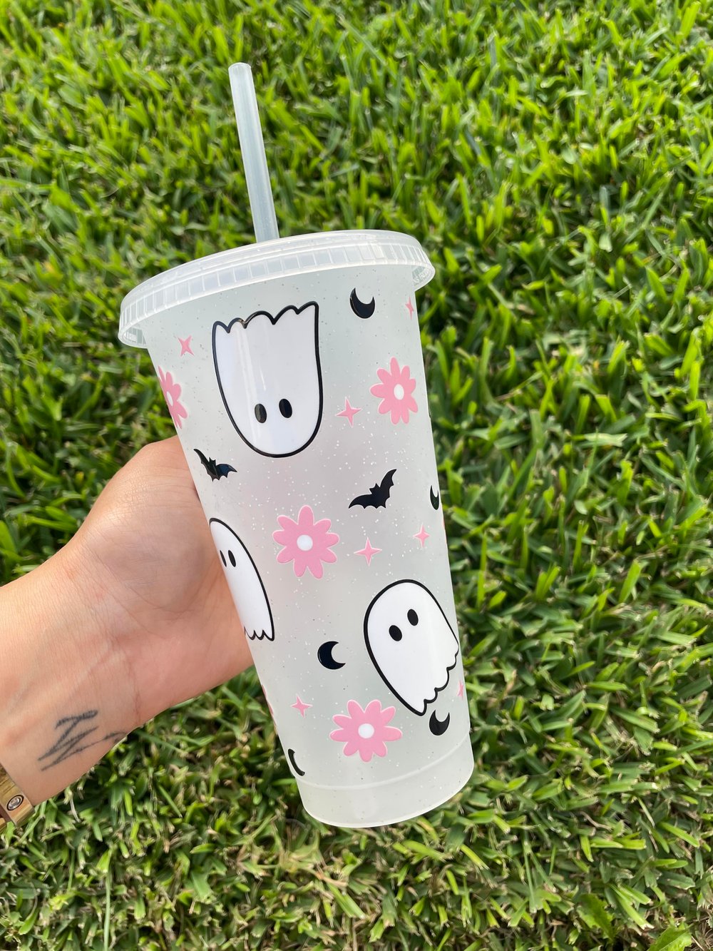 Image of Cute Ghosties cold cup READY TO SHIP 