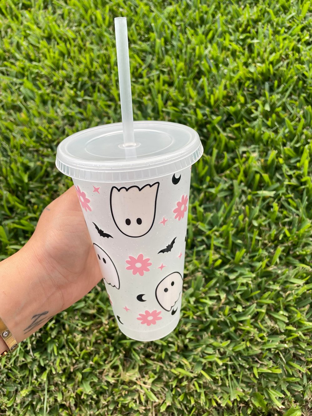 Image of Cute Ghosties cold cup READY TO SHIP 