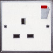 Image of UK single socket canvas
