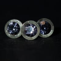 Image 3 of Violet purple - Barbie style earrings and ring set - Violet purple