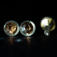 Image 2 of Pale gold - Barbie style earrings and ring set